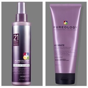 Pureology Leave in spray, hydrate hair mask